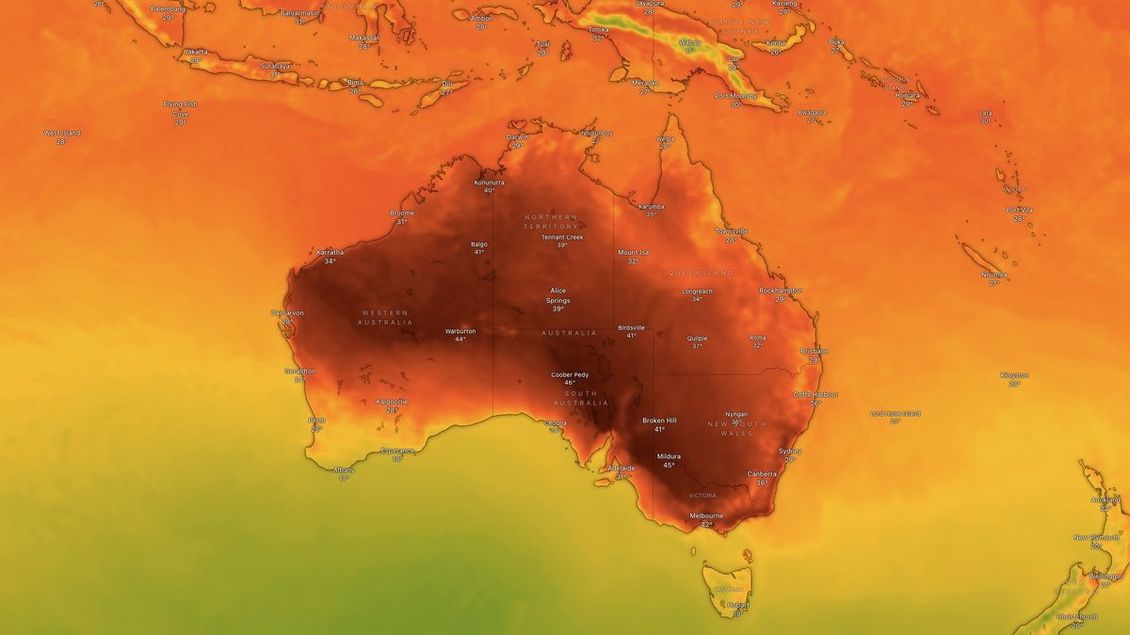 Austrálii čeká nejintenzivnější vlna veder od „černého léta“ 2019/2020 - Novinky